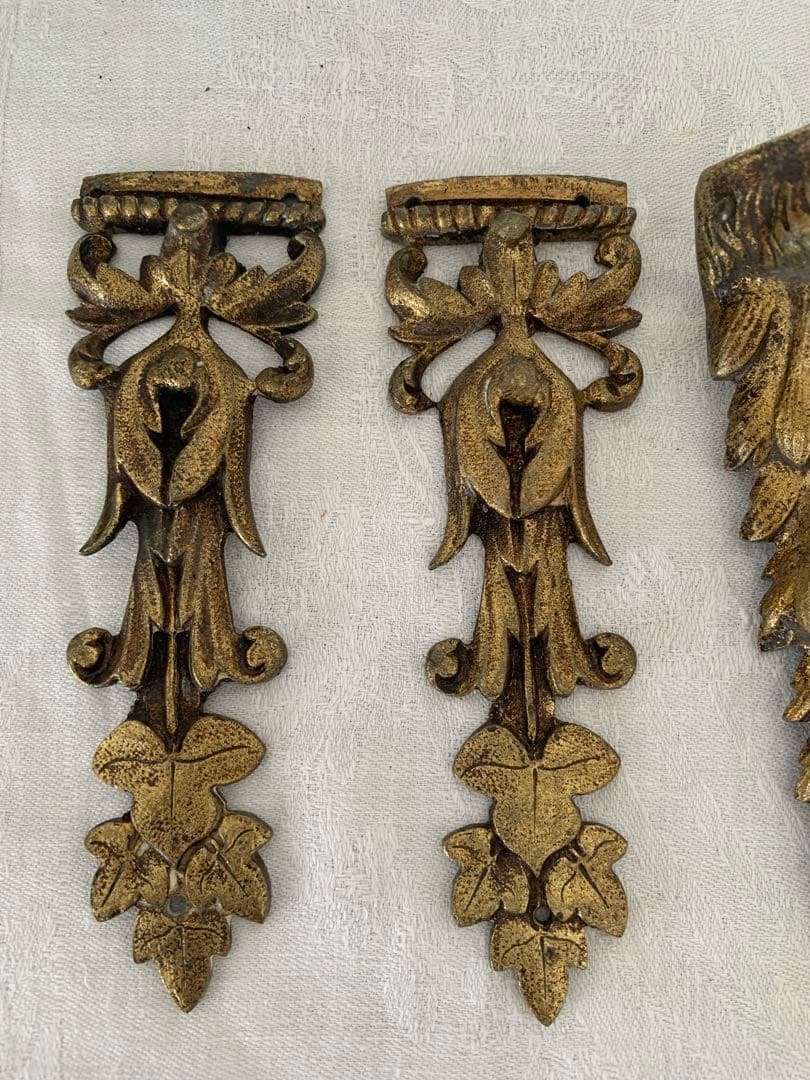 フランスアンティーク　装飾パーツ　金属製　まとめ売り　ブロカント