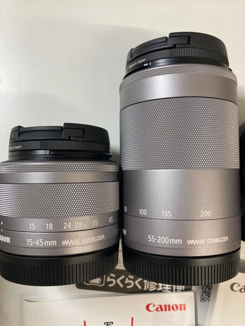 【美品】Canon EOS kiss Mカメラ ダブルレンズキット