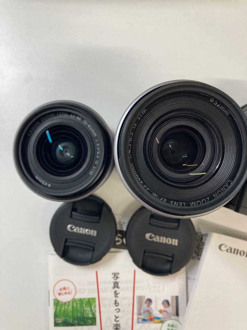 【美品】Canon EOS kiss Mカメラ ダブルレンズキット