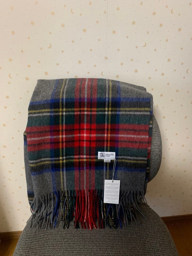 h*☆様 ジョンストンズ スカーフ　グレースチュワートタータンチェック 大判