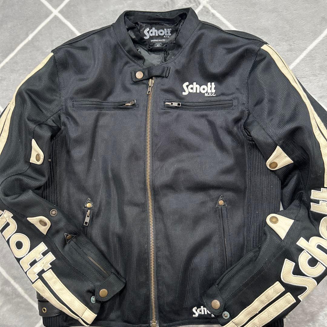 【☆レーサーの極上品☆】SCHOTT ライダースジャケット L相当 最高傑作品