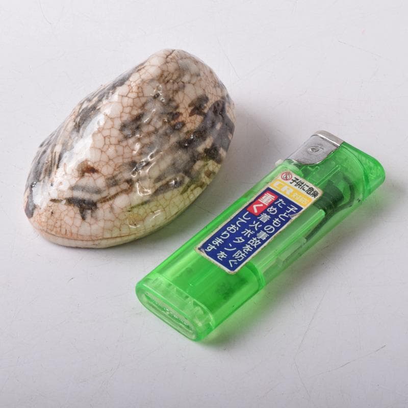 茶道具　瀬戸焼　葵窯　竹里庵　加藤春二作　小牧山　香合　共布共箱　V　7868