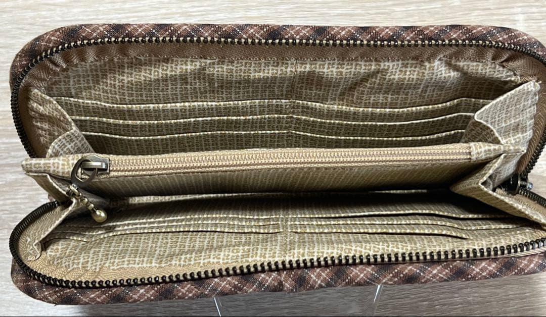 ★8700→8000★スーちゃん＆ビリーくん★ブラウン系＊ハンドメイド＊長財布＊