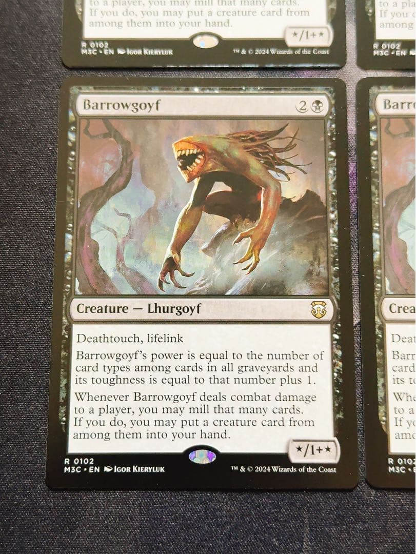 バロウゴイフ　英語　4枚セット