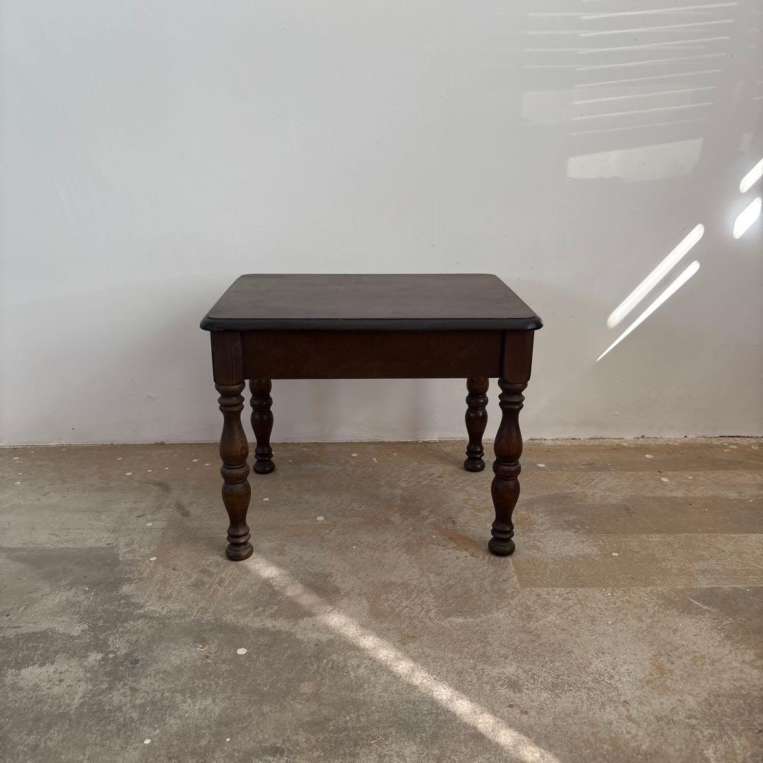 アンティーク　木製座卓 引き出し付き　古道具　骨董