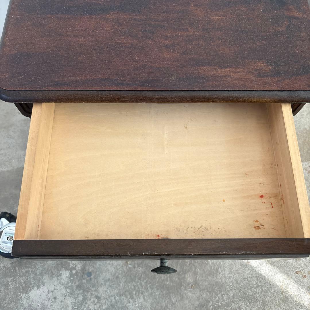 アンティーク　木製座卓 引き出し付き　古道具　骨董