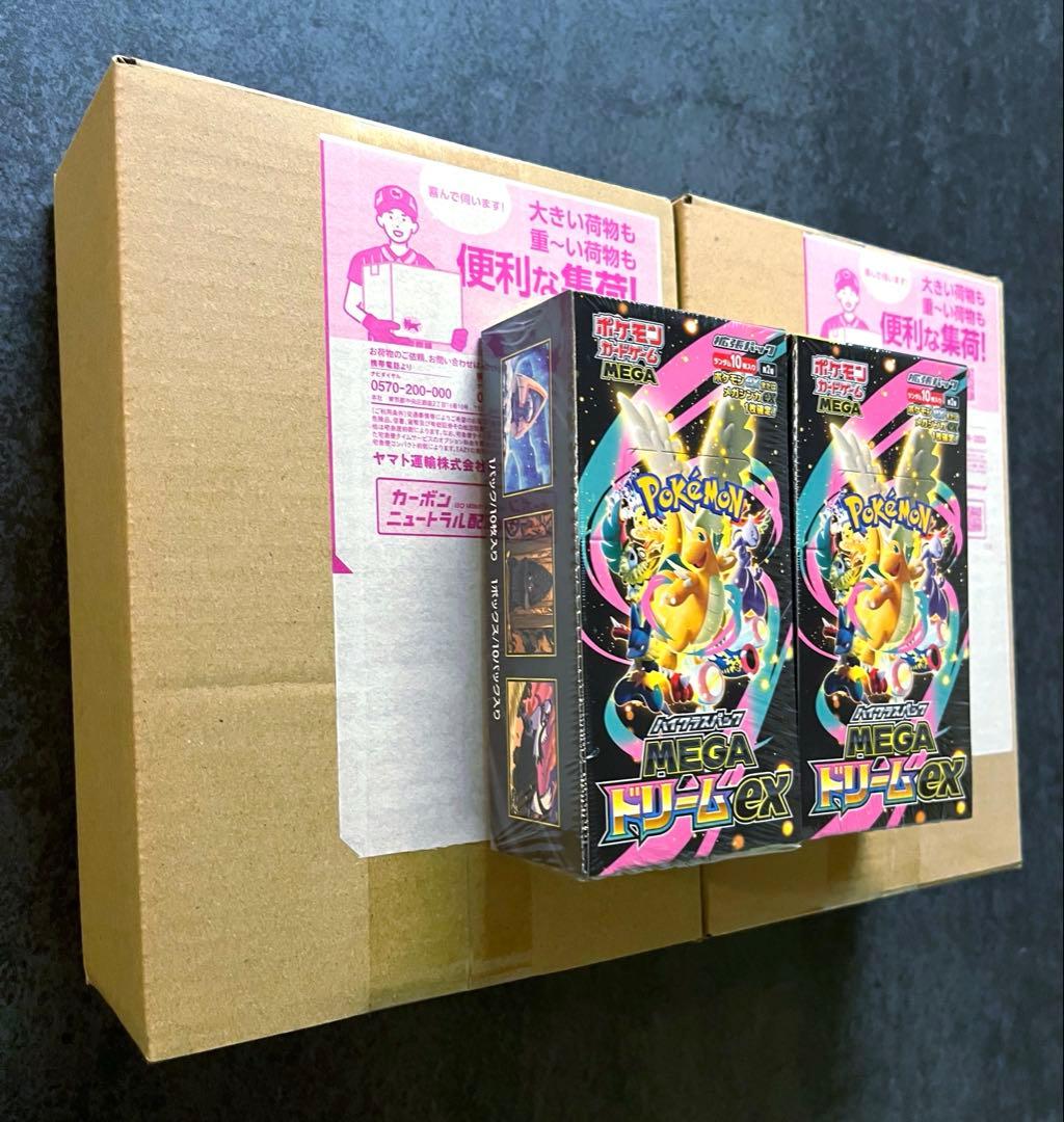 【シュリンク付き4BOX】メガドリームex ポケセン産2箱　GEO産2箱
