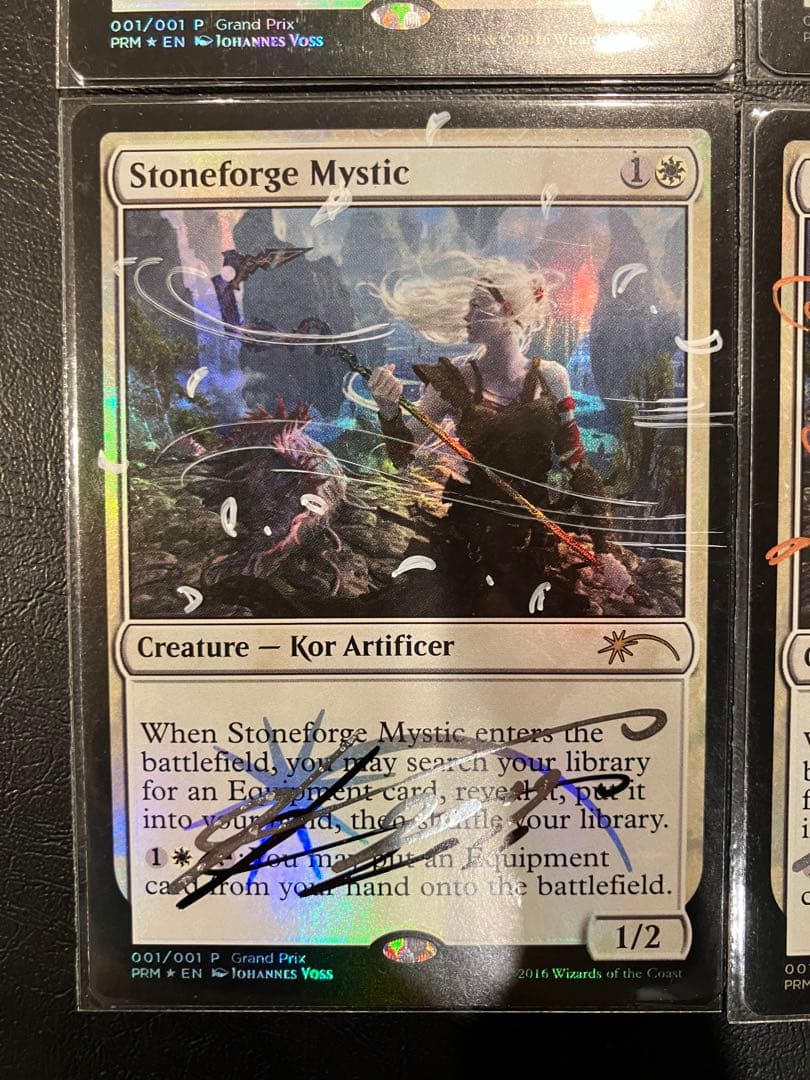 MTG 石鍛治の神秘家　本人による拡張アート　プロモ　foil 4枚セット