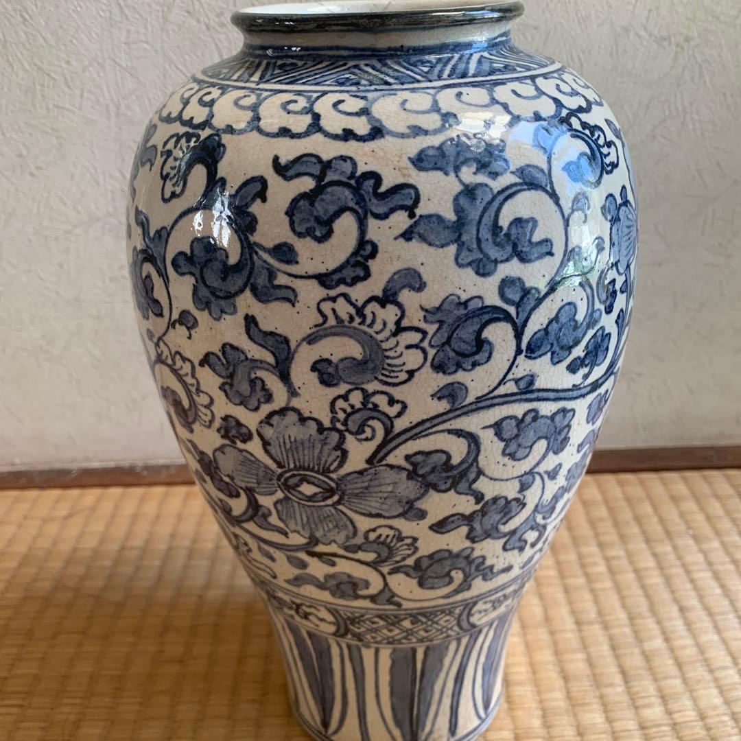 中国清時代染付壺