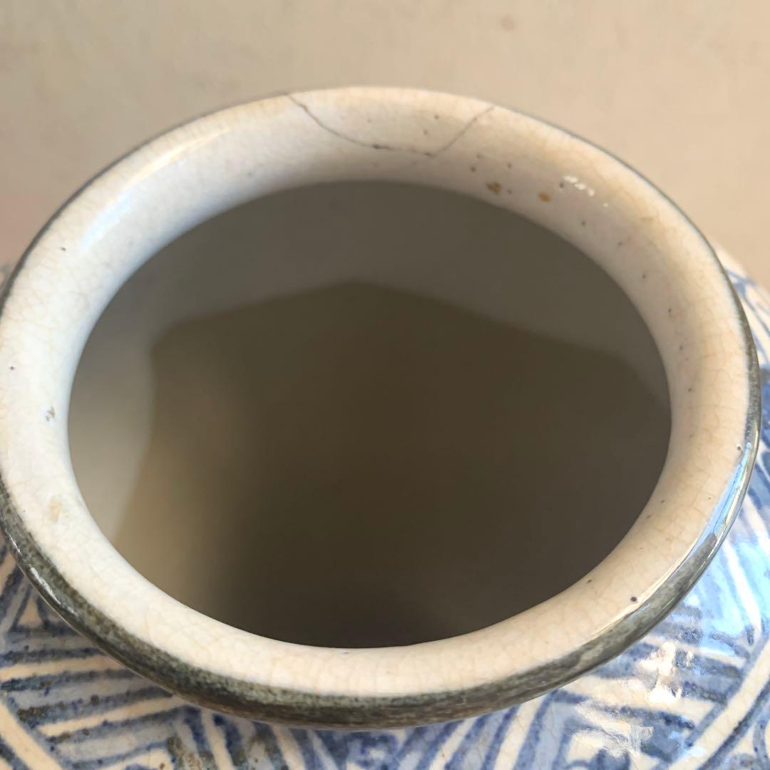 中国清時代染付壺