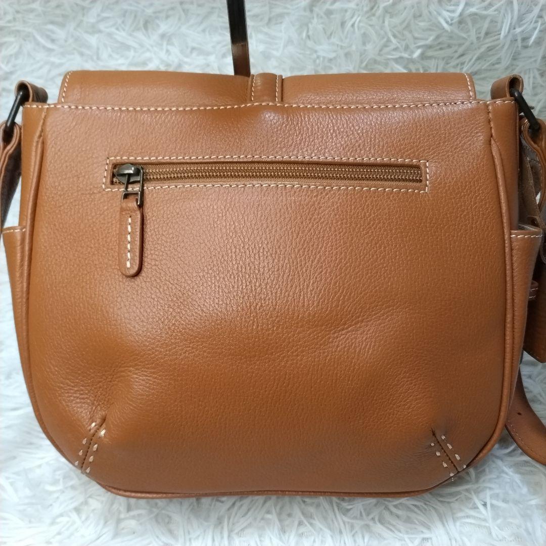 極美品　MOTHERHOUSE　マザーハウス　レザー　ショルダーバッグ　ステッチ