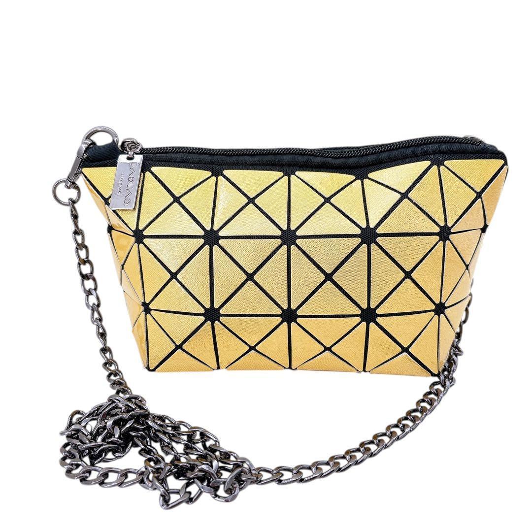 【美品】BAOBAOバオバオ /チェーンミニショルダーバッグ /イッセイミヤケ