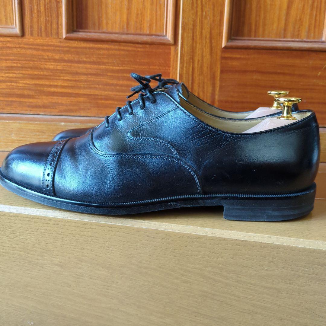 REGAL ブラックレザー キャップトゥ ドレスシューズ フォーマル25.5EE