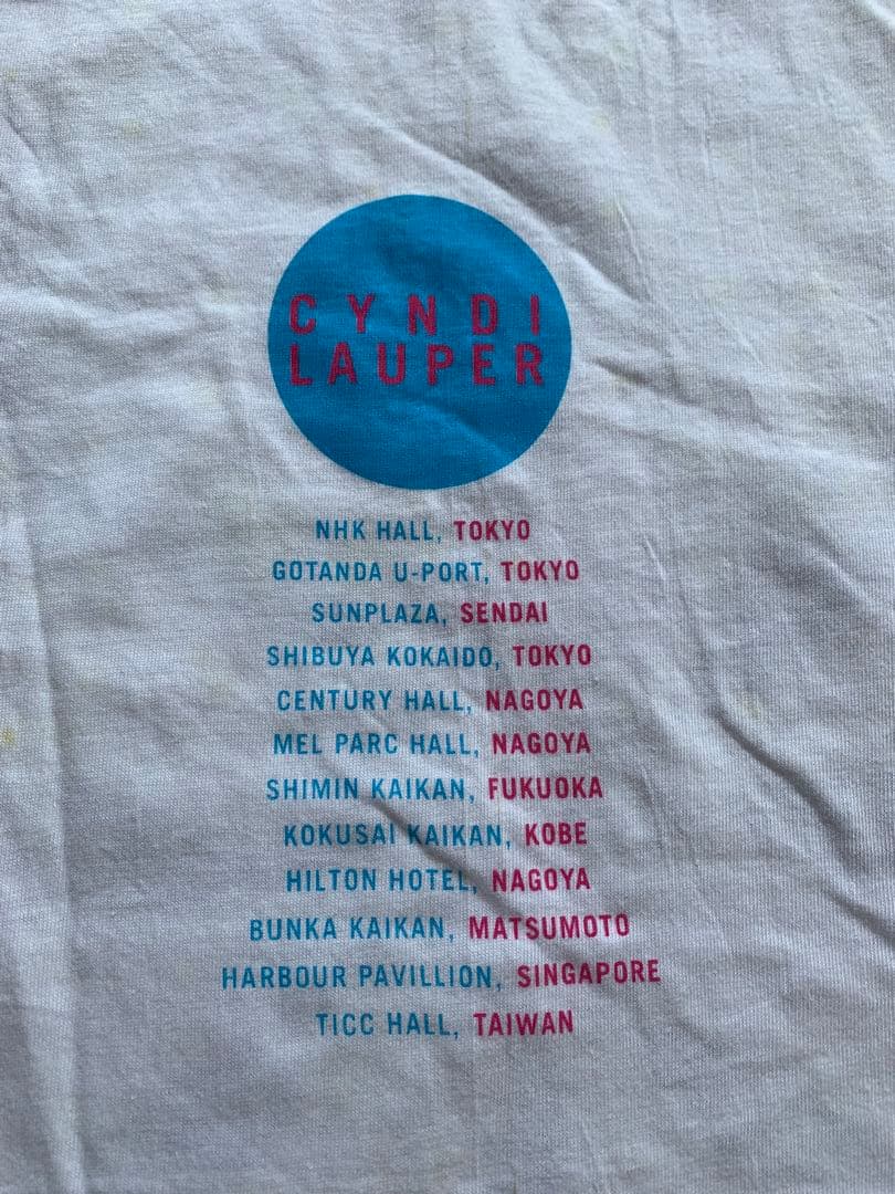 【未使用品 汚れあり】シンディローパー 1993年 ツアーTシャツ