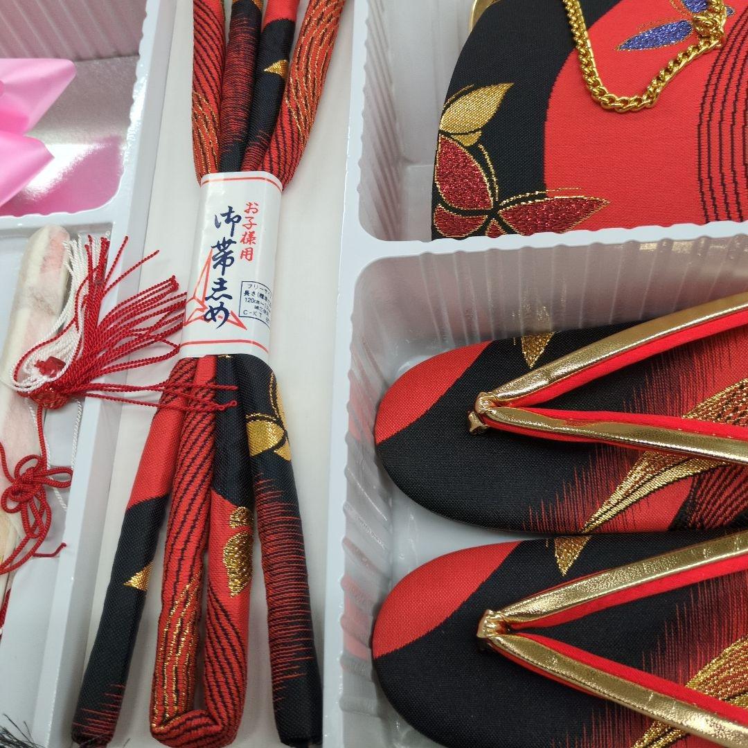 ★banana★七五三 はこせこセット　21センチ未使用タグ付き　黒赤