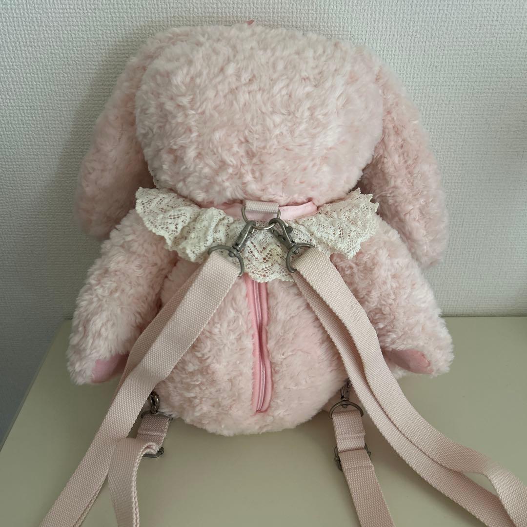 激レア　うさくみゃリュック大　ピンク　BABY