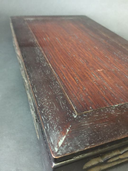 時代物 紫檀唐木彫刻花台 香炉台 茶道具香道具華道具