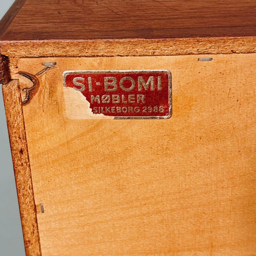 デンマーク　チーク材　六段チェスト　北欧家具　北欧ビンテージ