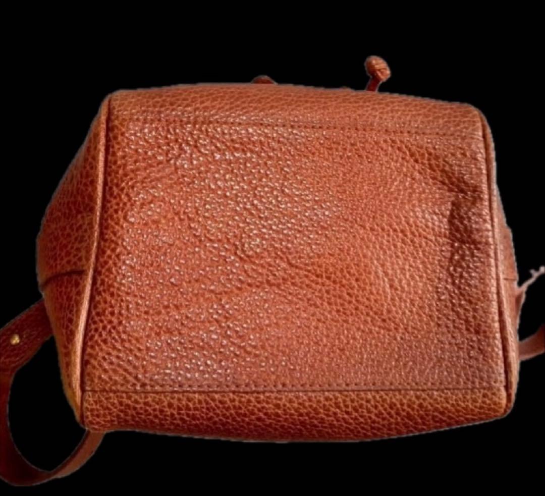 ブラウンレザーショルダーバッグ ポロ polo ラルフローレン