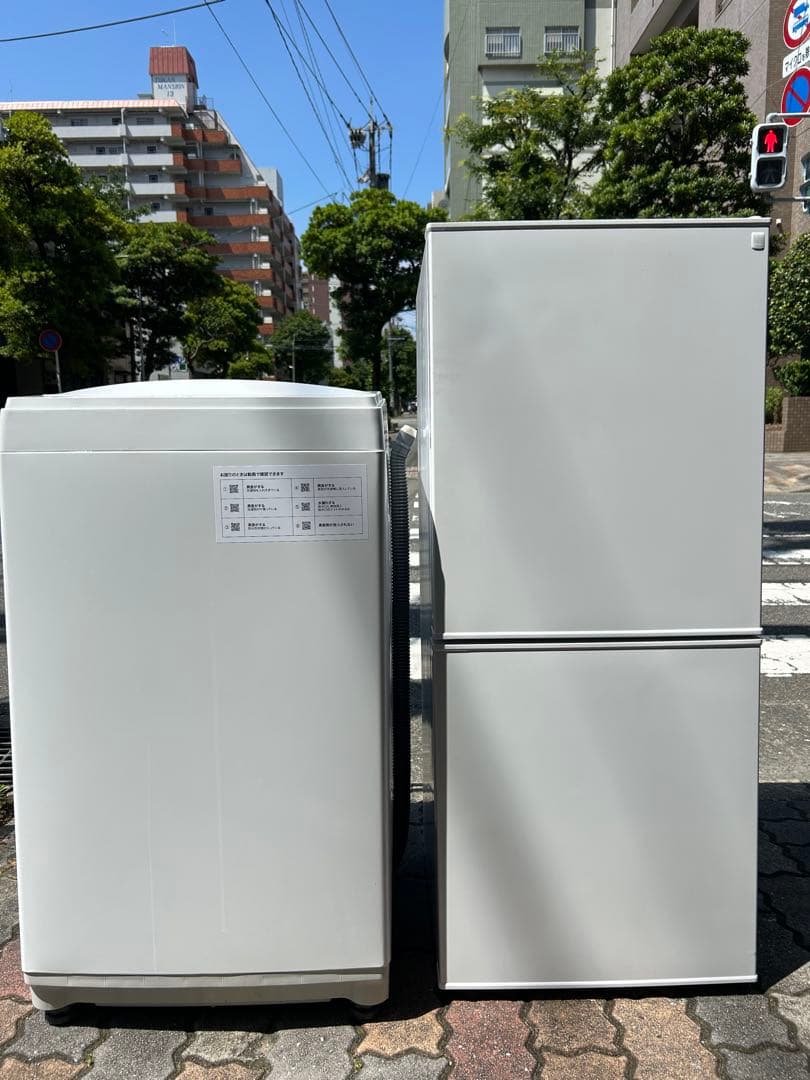 福岡市配送設置無料　22年冷蔵庫、22年洗濯機セット