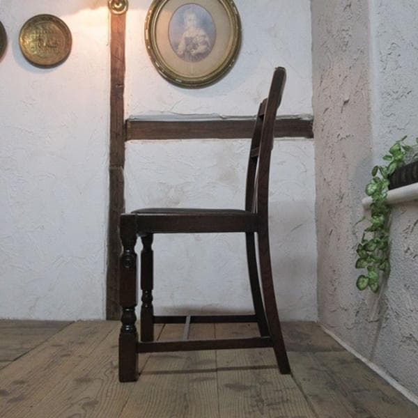 イギリス アンティーク 家具 ダイニングチェア 椅子 イス 英国 4072e