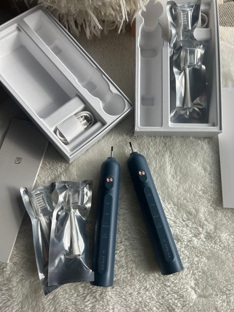 Okare! PRO｜音波電動歯ブラシ 本体 デニムブルー 2個セット