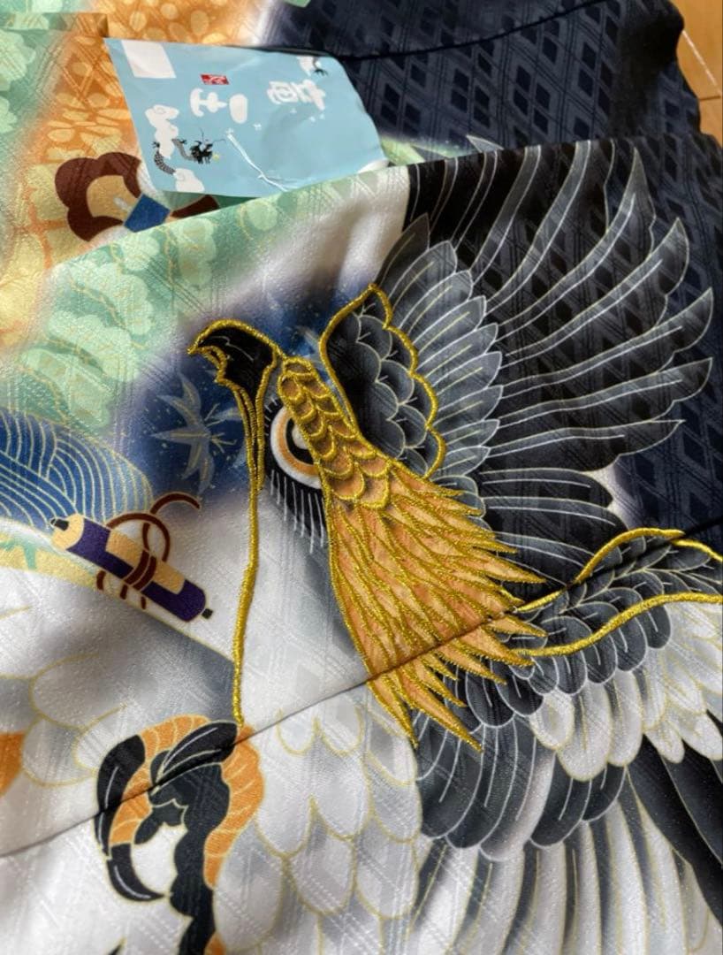 753★5歳男の子お祝い着★10点★羽織り★袴★草履★着物セット