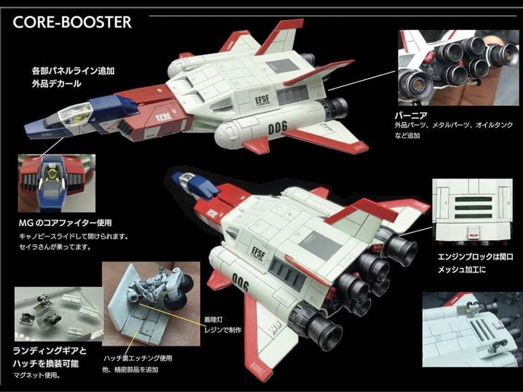 バンダイ　コアブースター　カスタム　カタパルト ジオラマ　受注製作