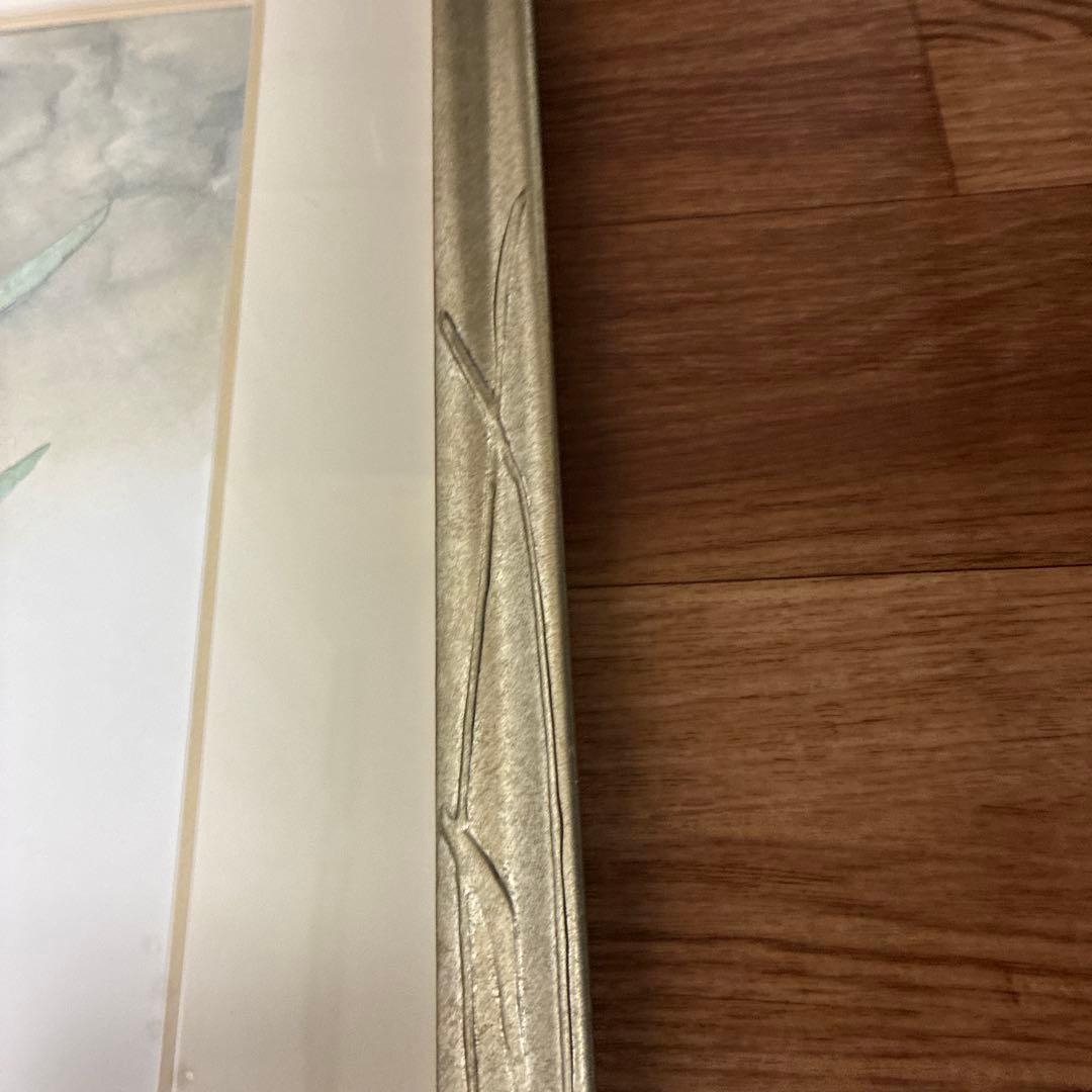 玉村豊男　水仙　版画　ジクレー　大型サイズ　額装品