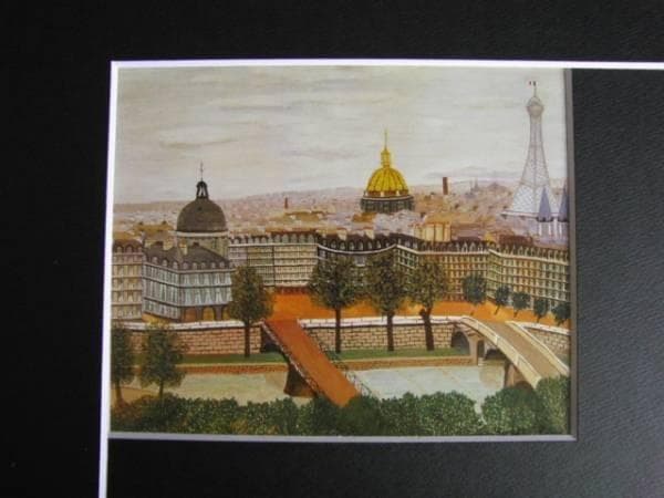 レオン・グリフ、フランス学士院、希少画集画、新品額装付
