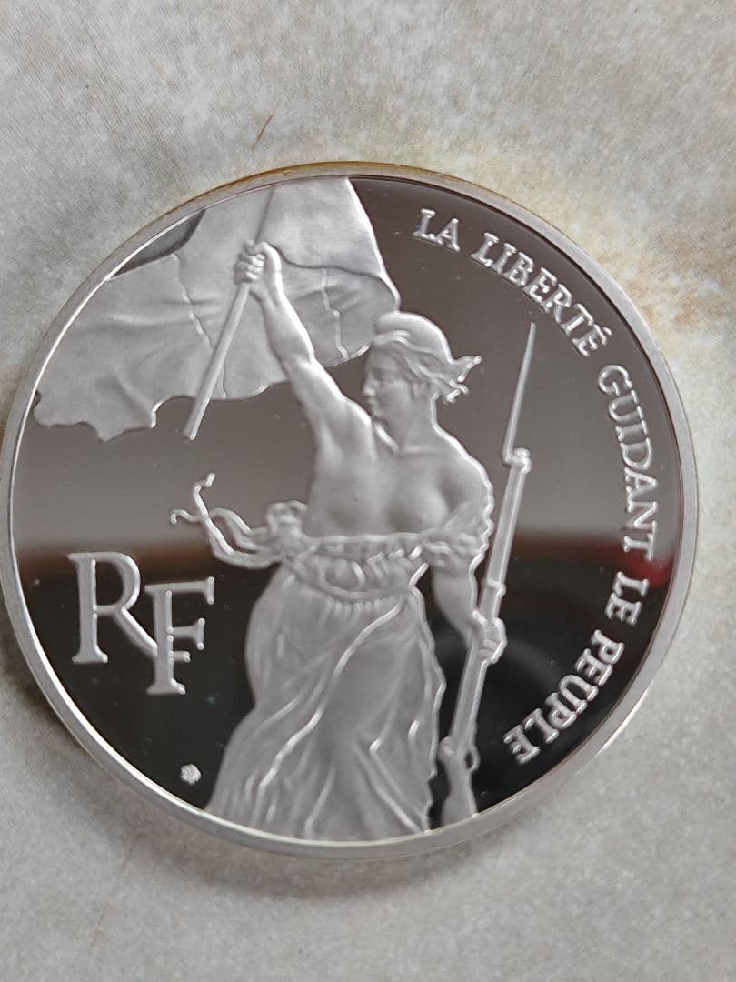 1993年モネドパリ プルーフ銀貨３点セットルーヴル美術館 100フラン