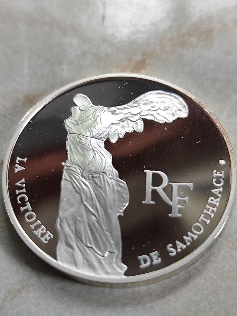 1993年モネドパリ プルーフ銀貨３点セットルーヴル美術館 100フラン