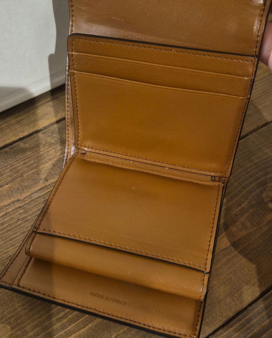 【箱有り】CELINE 三つ折り財布 ベージュ/ブラウン