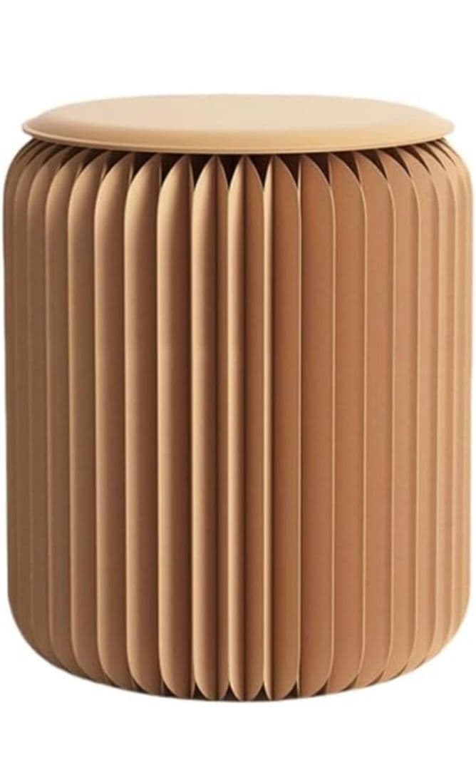 5個セット ih paper 折りたたみ円形スツール 最大300kg耐荷重