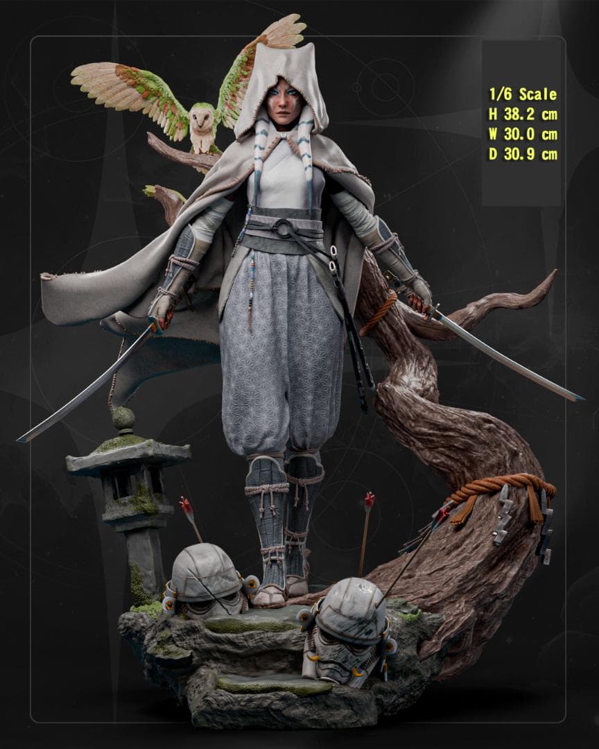 1/6　未塗装 未組立　フィギュア　ガレージキット　スター・ウォーズ アソーカ