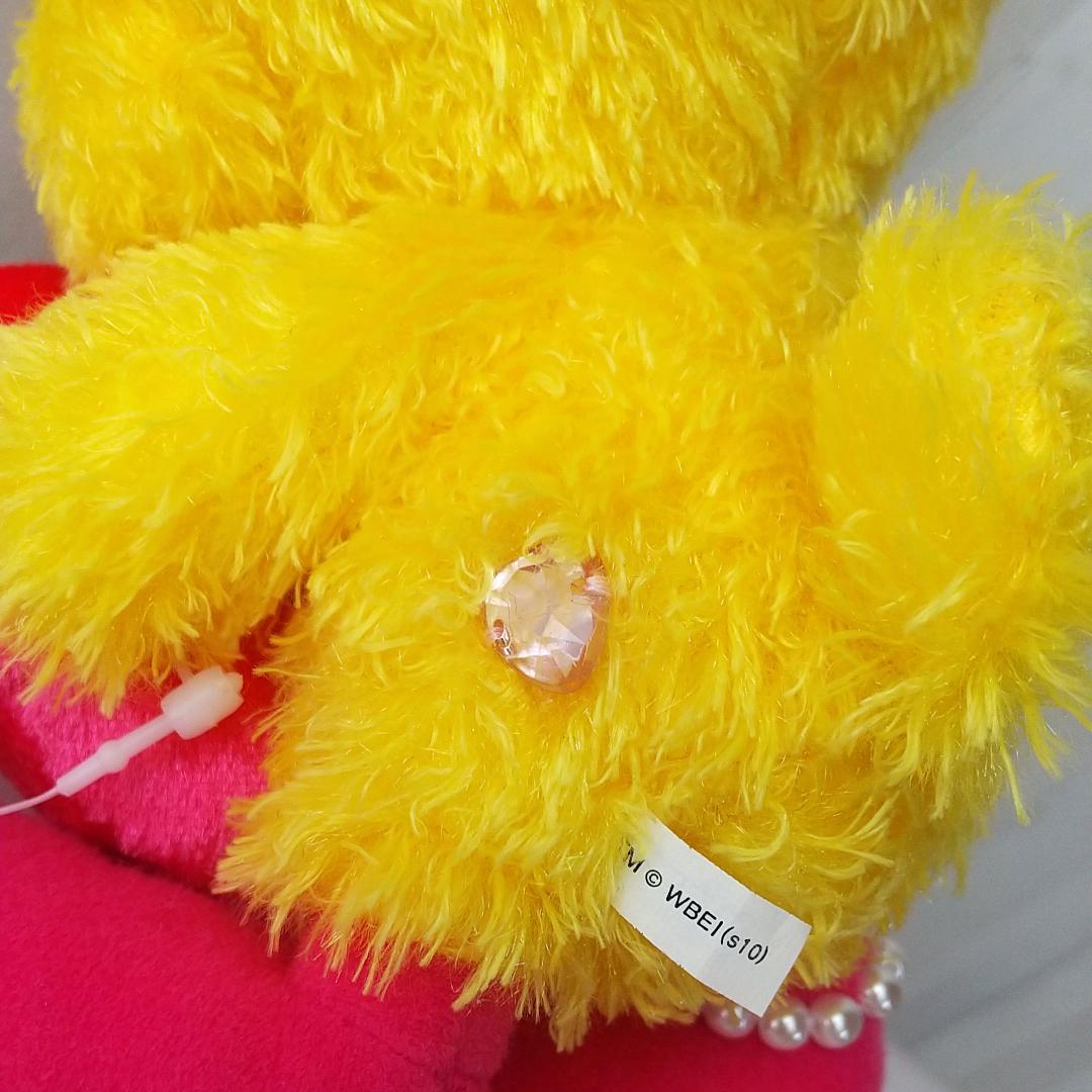 トゥイーティー　ぬいぐるみ　リボン　ハート　ピンク　tweety