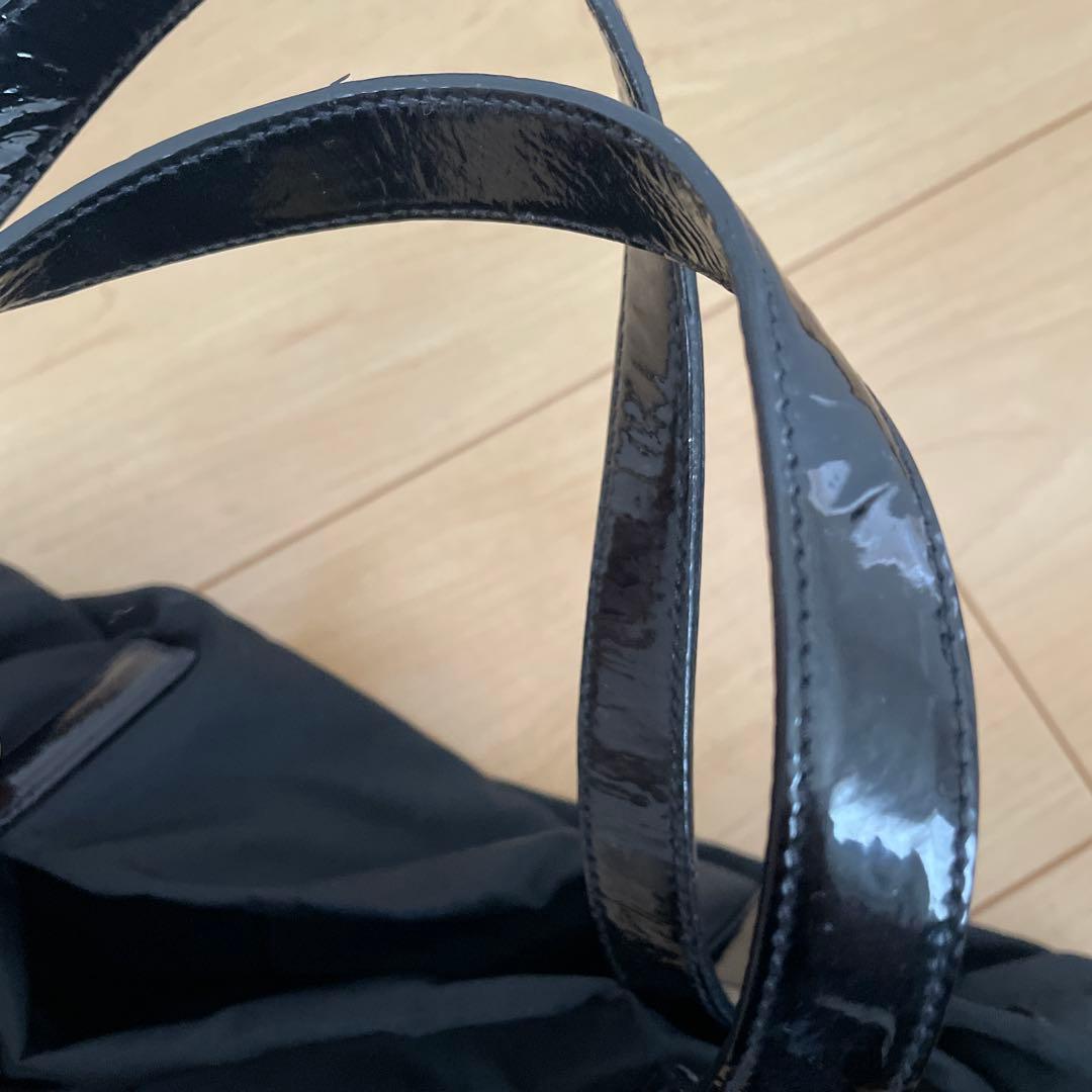 最終　PRADA ブラック ナイロン ハンドバッグ