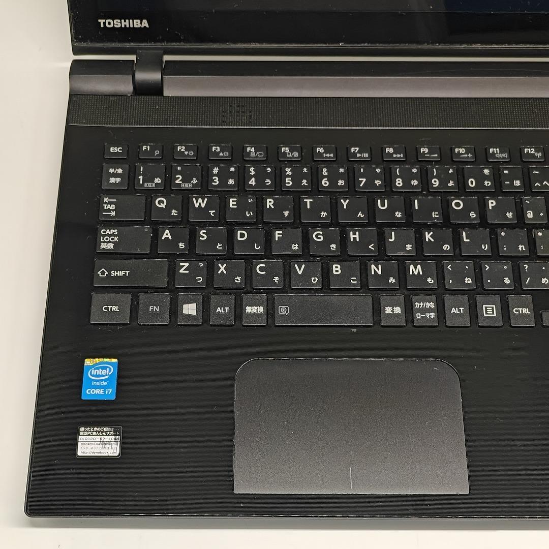 【東芝】T75 高性能i7 SSD256GB 8GB ブラック ノートPC