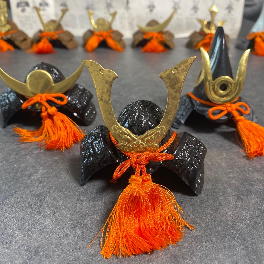 豆兜15点セット　戦国武将　兜