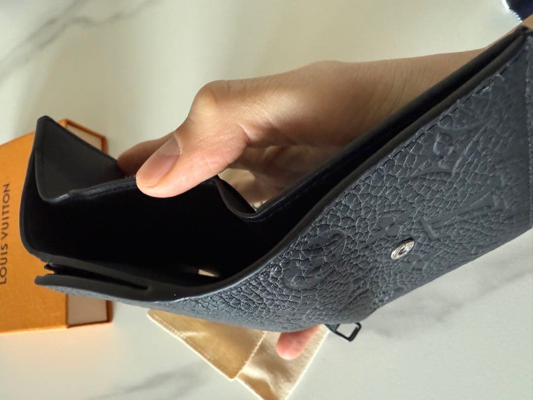 けけさん専用LOUIS VUITTON ブラック 三つ折り財布