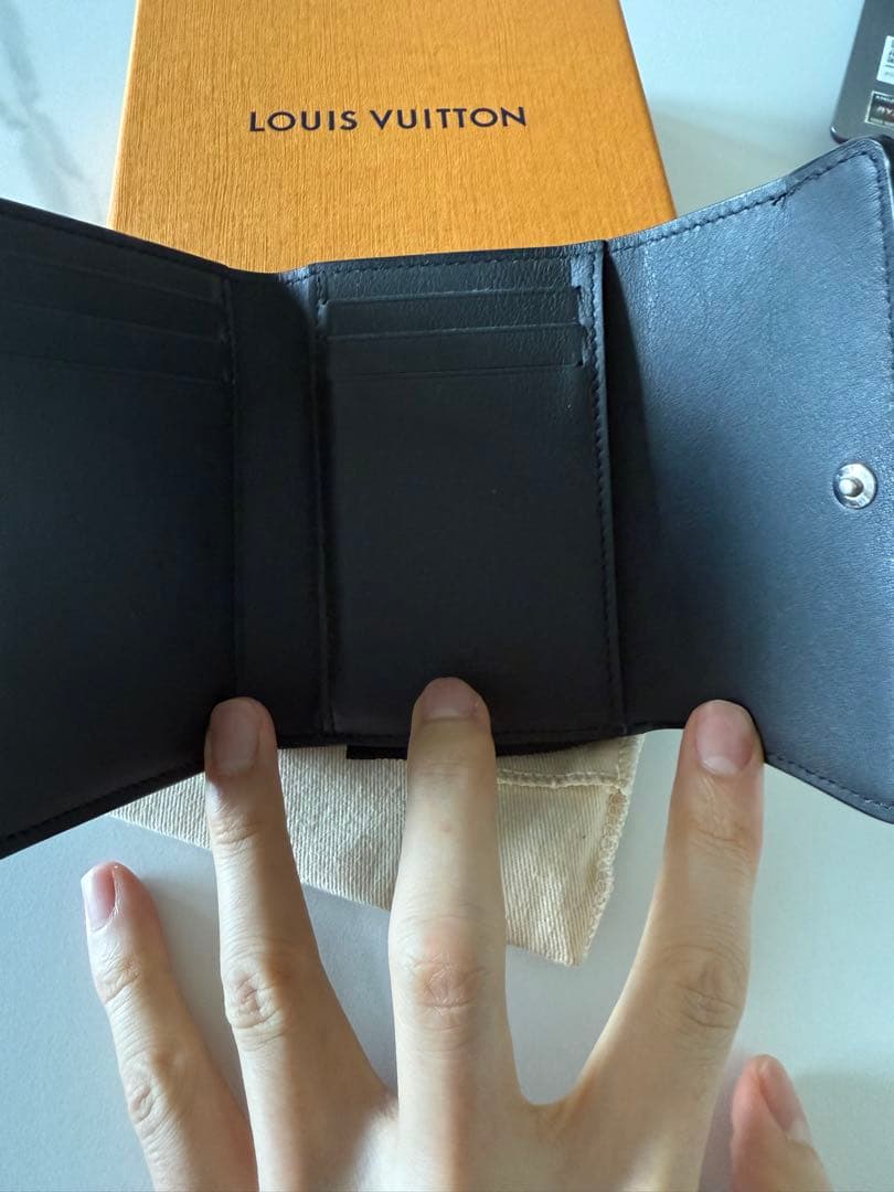 けけさん専用LOUIS VUITTON ブラック 三つ折り財布