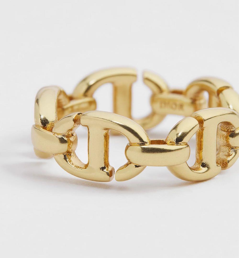 超美品　Dior CD Navy リング　S 10号