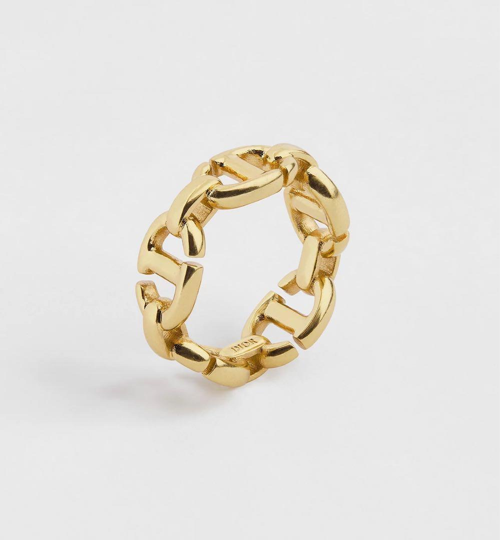 超美品　Dior CD Navy リング　S 10号