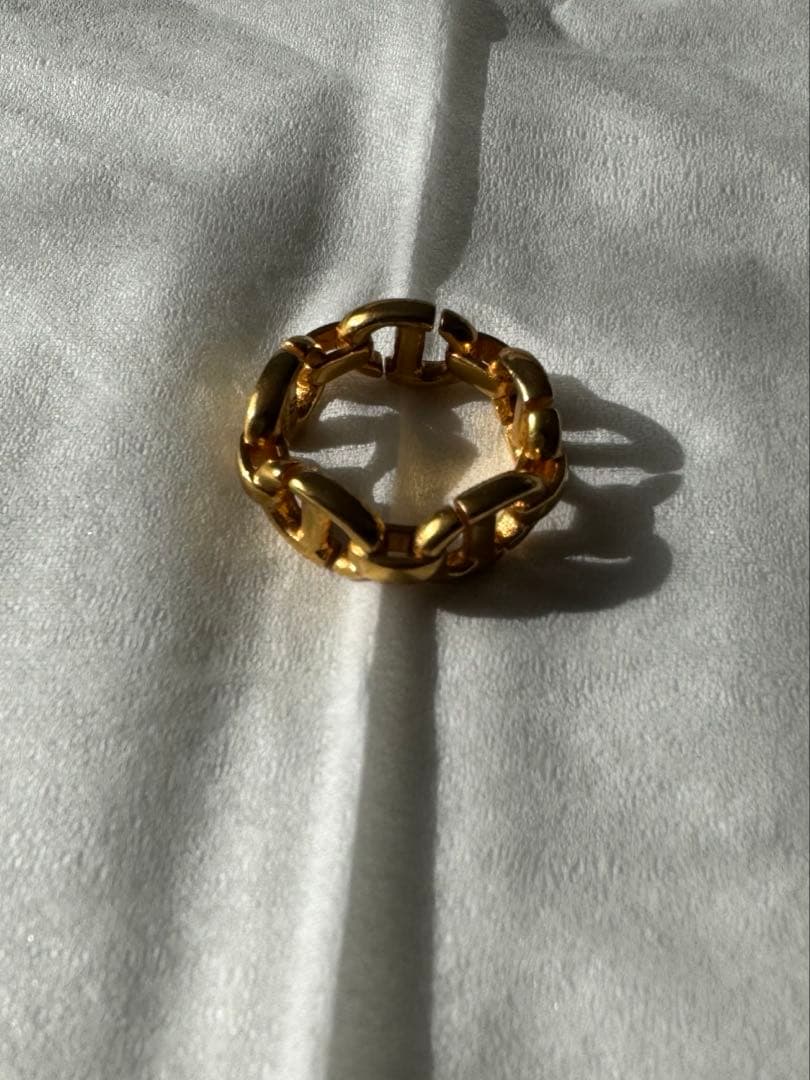 超美品　Dior CD Navy リング　S 10号