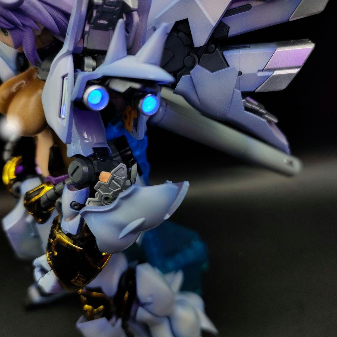 ミキシング塗装完成品　高機動強襲　白銀塗装　美プラ