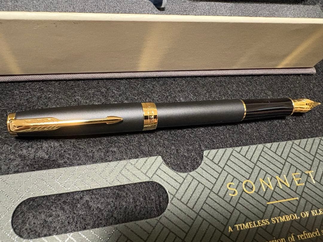 PARKER SONNET 万年筆　マッドブラックGT ギフトボックス　未使用