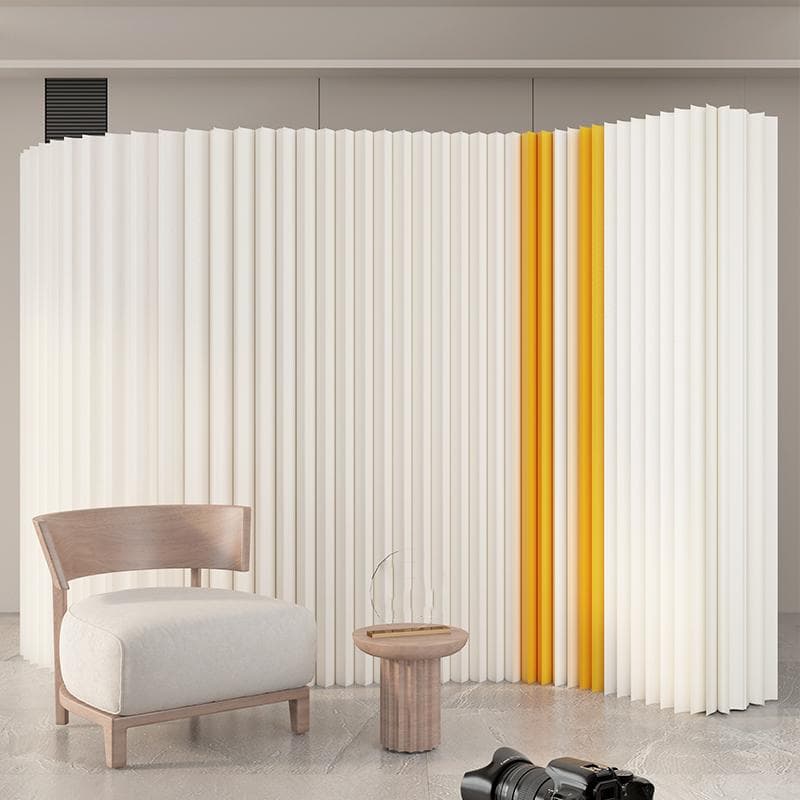 イエローバンドタイプ パーテーション 間仕切り高さ2ｍ長さ3-4ｍ折りたたみ