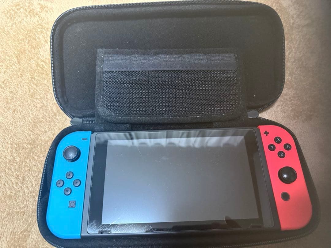 Nintendo Switch 青/赤 本体 キャリングケース付き