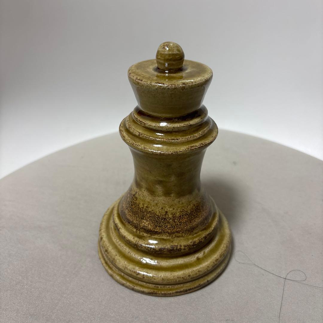 陶器製 チェス 王の駒