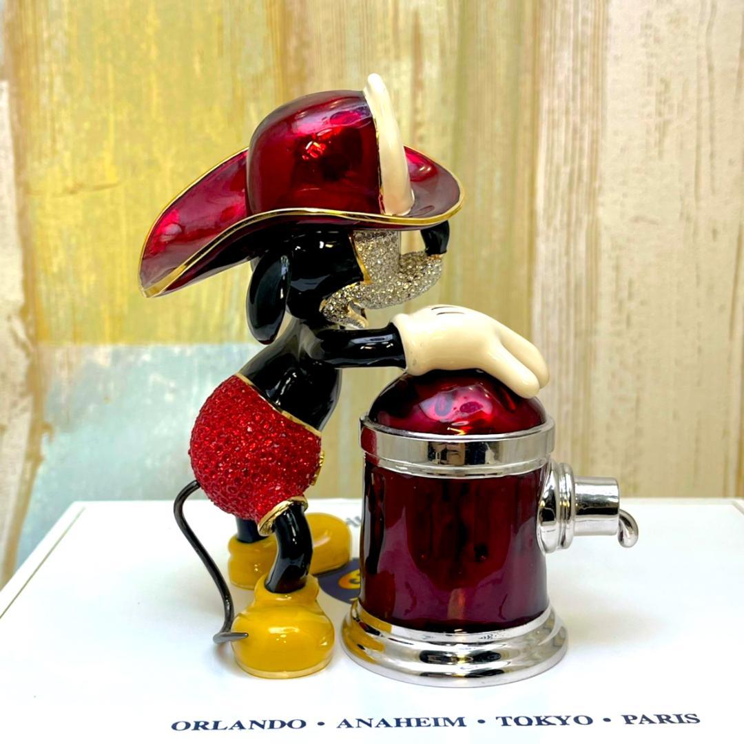 定価11万円レア★ミッキーの消防隊 アリバス・ブラザーズ スワロフスキー